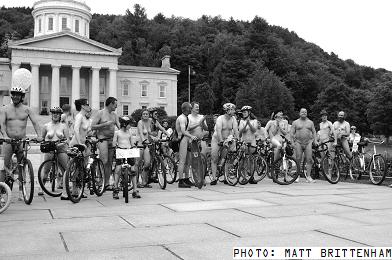 Naked riders @ the Statehouse, 2009