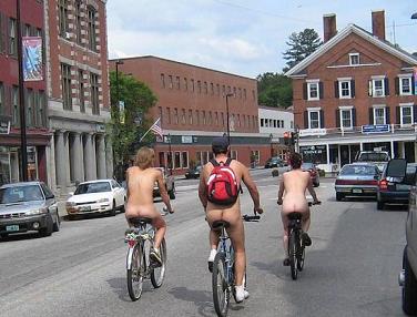 Naked riders @ State & Main