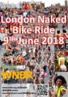 WNBR London 2018 flyer with link to FaceBook page