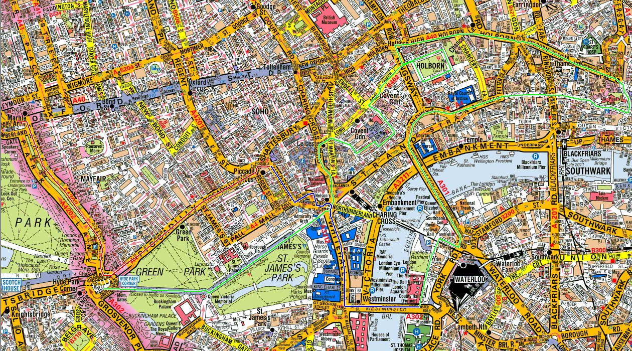 London Marble Arch 2013 route.png