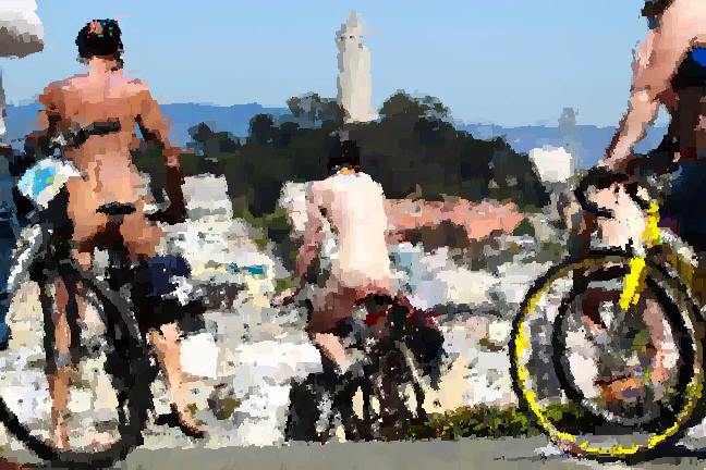 WNBR riders descend Lombard image