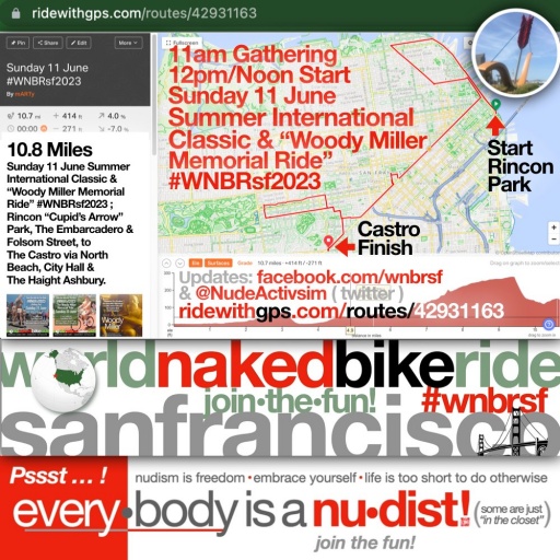 WNBR SF June 11 2023 map